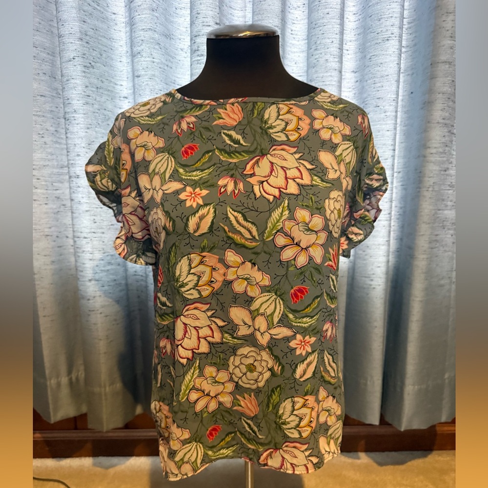 Loft petites polyester floral top